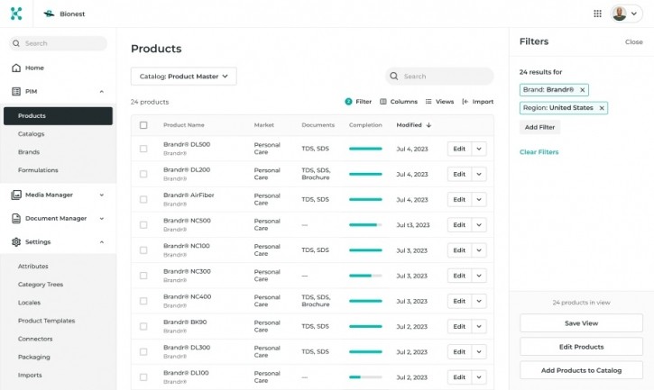 “With clean data being sent into their internal systems, suppliers and distributors are able to leverage investments made in CRM, ERP, and other systems, because they are equipping their sales, marketing, operations, supply chain, and regulatory and compliance teams to do their jobs efficiently and effectively,” said Ali Amin-Javaheri, CEO of Knowde. © Knowde 