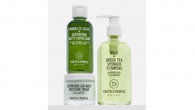 LA-based skin care brand Youth to the People offered a range of superfood-charged products, including kale, green tea and spinach cleansers and exfoliants [Image: Youth to the People]