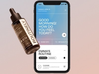 Dutch startup Routinely has launched a range of 13 unisex serums that are bundled according to consumer needs based on results from an online questionnaire and real time app (Image: Routinely)